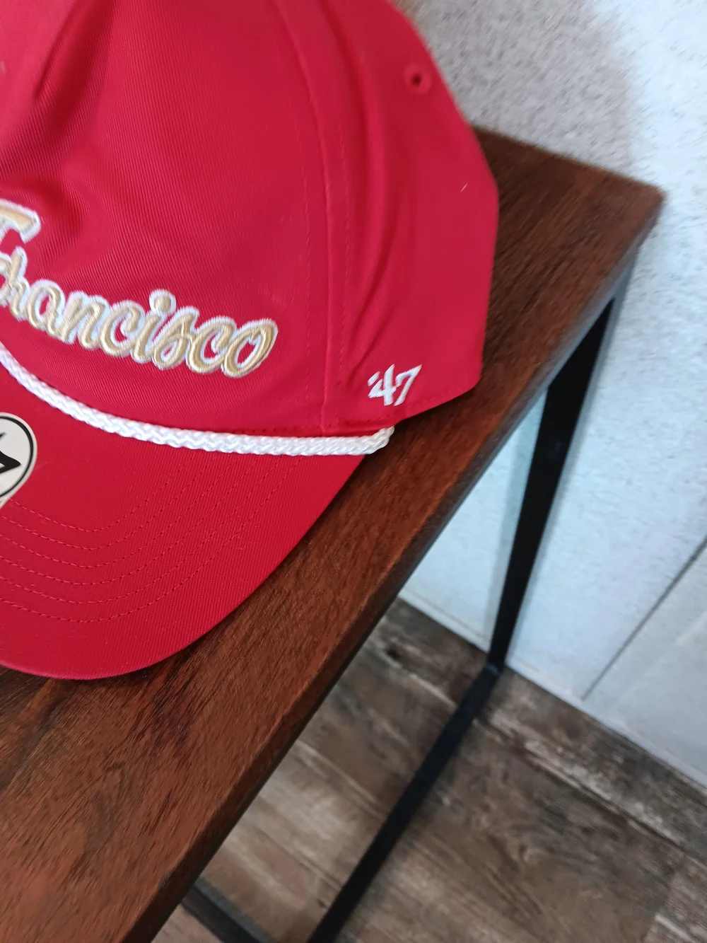 '47 San Francisco 49 Ers Rope Front Cap - Red with Gold Script